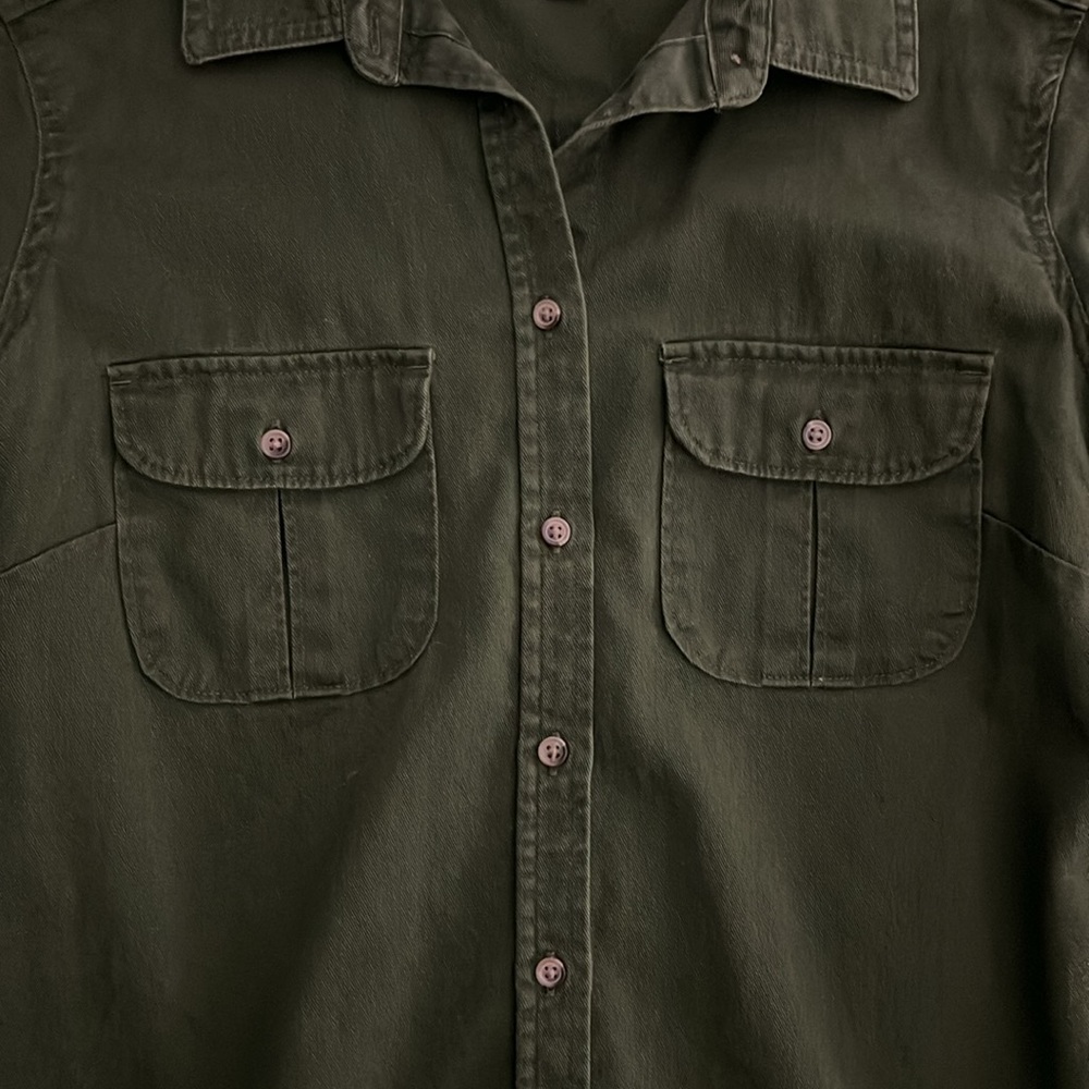 Green Button-Up - Picture 3 of 4